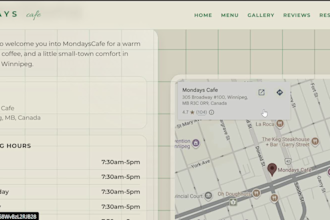 design modern unique website for cafe or restaurant