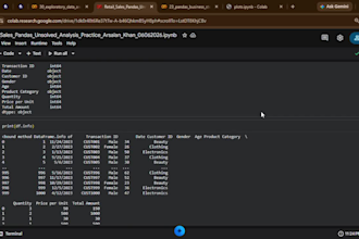 do anything related to pandas, numpy, matplotlib, jupyter and power bi