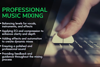 professionally mix your song for club and streaming
