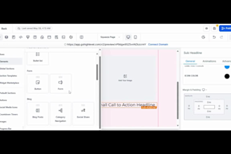 build gohighlevel website go highlevel funnel builder go high level landing page