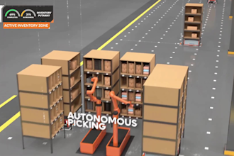 create 3d industrial animation, factory automation, and warehouse video