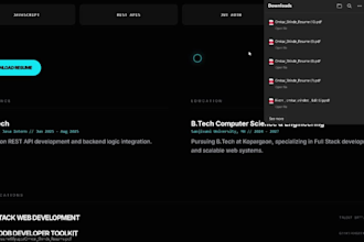 build a modern react portfolio website