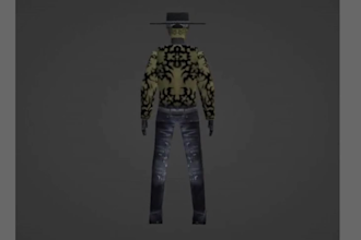 do ps1 ps2 n64 style 3d character model lowpoly 3d animation