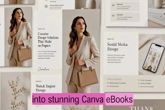 design a minimalist canva ebook, workbook, pdf, guide, lead magnet, and freebie