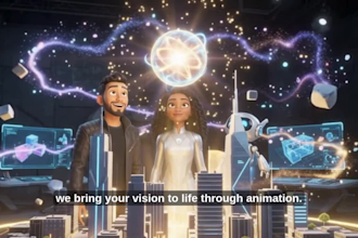 do 3d ai carton video, 3d pixar style kids animation,  3d ai character animation