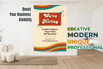 design a custom flyer or poster for your business