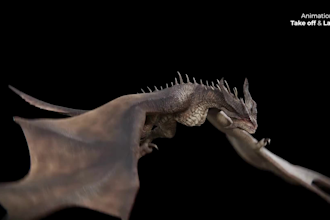 create 3d animal, dragon,monster creature model with rigging for game, animation