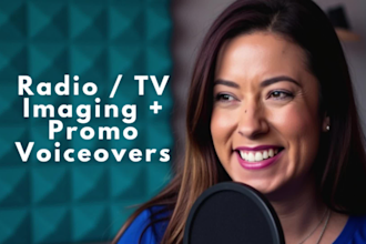 record TV promos, radio imaging and station voice overs