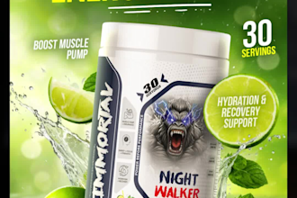 design professional supplement social media posts and ads