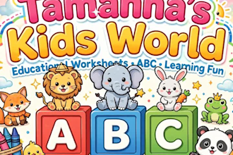 create kids activity worksheet design