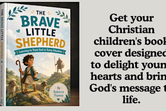 design children book cover, christian kids cover, ebook cover, KDP cover design