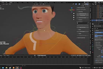 3d blender model rig,maximo body rig,facial rig, arkit blendshapes, lip sync,rig