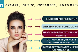 create, set up, and optimize your linkedin profile for outreach and automation