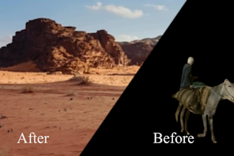 do professional rotoscoping and green screen removal