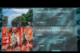 build animated travel and tour booking wordpress website with gsap animations