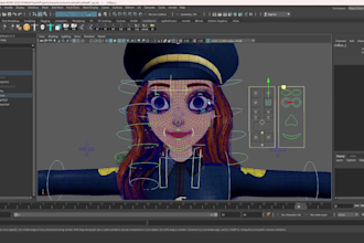 setup model for facetrack,blendshapes,rig for lens,kick,wd,livestream avatar,vrm