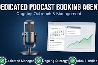 be your dedicated podcast guest booking agent and outreach manager