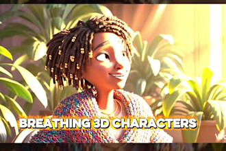 do 3d character animation for 3d pixar animation or 3d cartoon animation video