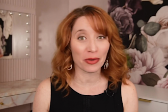 deliver your business speech as a corporate female video spokesperson