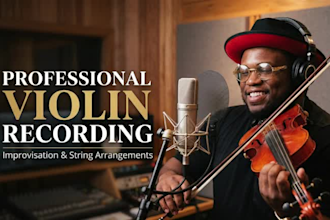 record violin parts, improvisations, and string arrangements