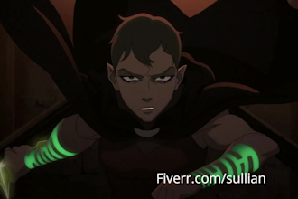 2d animation video, music video, anime cartoon japanese film, 2d animated game