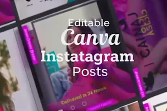 design instagram posts   in canva