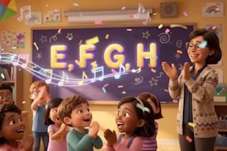 create 3d nursery rhymes animation, kids educational video and kids animation