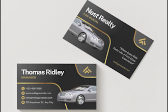 design a professional and modern business card