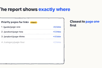 create a search console SEO report and backlink plan