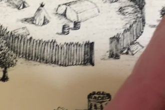 draw a hand drawn trail map, hiking map, park map and illustrated recreation map