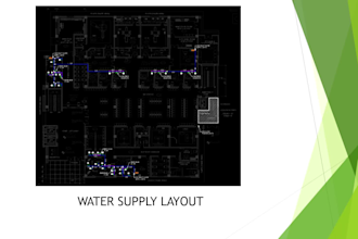 do mep design and drafting in autocad for hvac, plumbing, and electrical