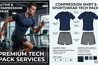 design gym wear tech pack compression shirt sportwear performance t shirts