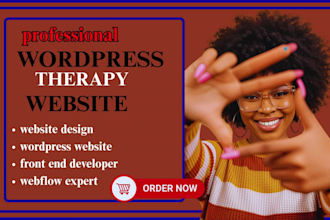 fix design therapy website or counseling website for you