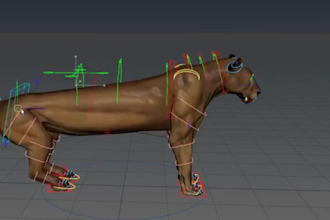 3d character rigging blendshape animate cc4 rig facial rig c4d rig retolopology