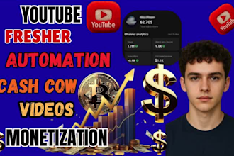 provide complete youtube automation and cash cow channel management