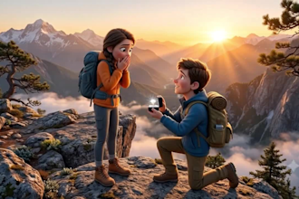 3d pixar style ai proposal video 3d animation romantic ai storytelling video