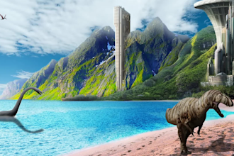 design realistic digital matte painting environments