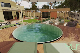 design immersive 3d landscape for your outdoor space