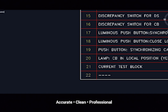 redraw any electrical drawing in autocad