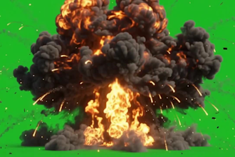create cinematic vfx, fire, explosions, smoke, particles and compositing