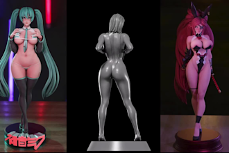 sculpt 3d nsfw model, anime nsfw erotic toys 3d figurine vr chat for 3d printing