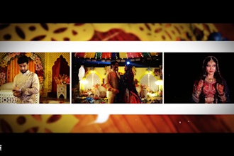 do cinematic wedding and event video editing