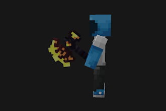 create weapons, tools, etc models for minecraft java