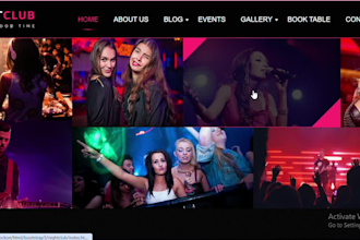 band booking website, music band website, live band website, musician website