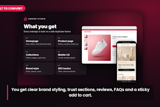 do premium shopify store redesign with modern UI UX for more sales