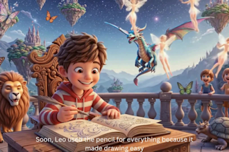 3d pixar style kid ai animation, ai kid animation video with storytelling