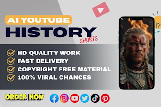 create ai history videos for youtube shorts and tiktok