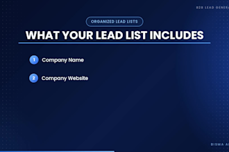do targeted b2b lead generation and build lead lists