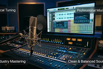 tune, mix and master your vocals or songs