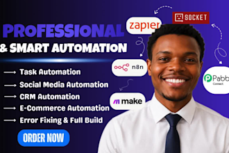do make com n8n zapier business workflow crm automation pabbly connect viasocket